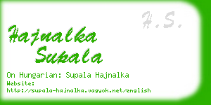 hajnalka supala business card